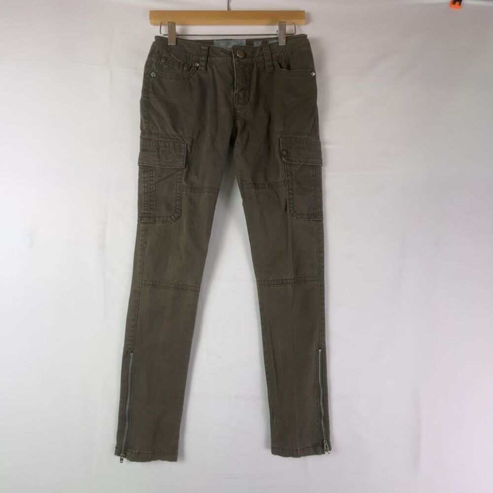 Miss Me Vintage Cargo Pants - Skinny Ankle Zippers Utility